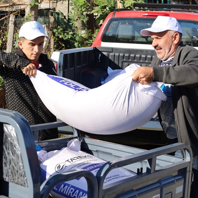 Yangın mağduru çiftçilere tarımsal destek