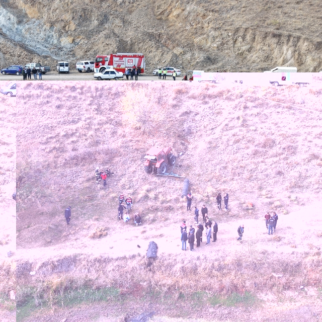 Traktör uçuruma devrildi: 1 ölü