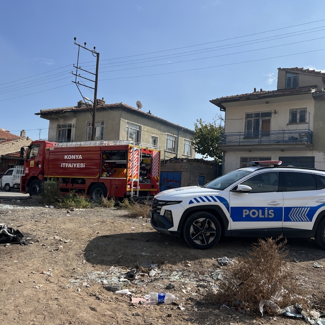 Konya'da kullanılmayan müstakil evde yangın