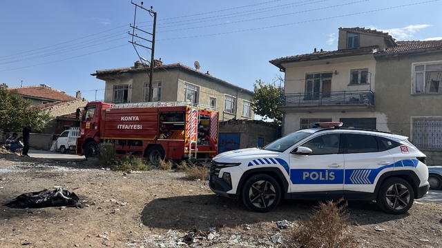 Konya'da kullanılmayan müstakil evde yangın