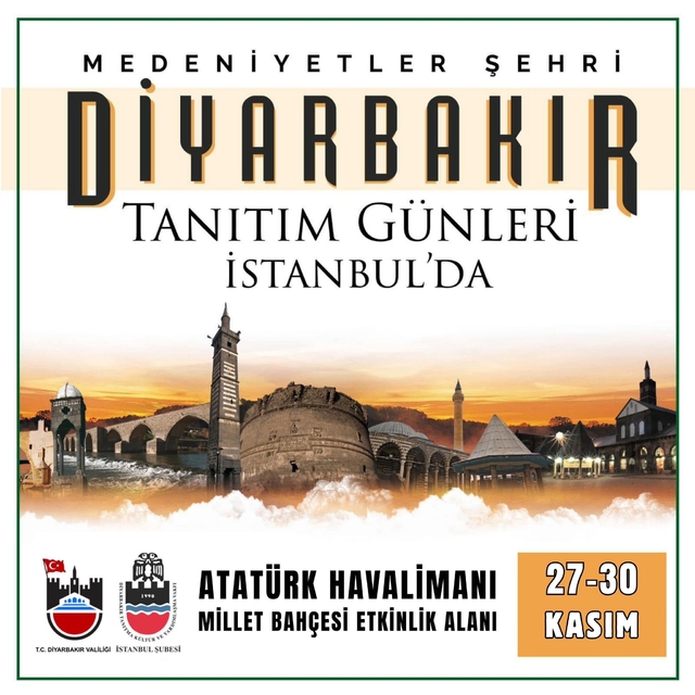 Diyarbakır Tanıtım Günleri 27 Kasım'da İstanbul'da başlıyor