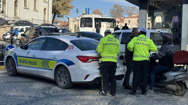 Edirne'de motosiklet kullanıcılarına yönelik denetim yapıldı