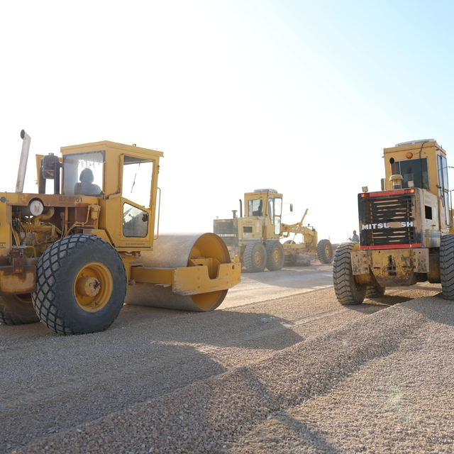 Nusaybin'de çevre yolu çalışması