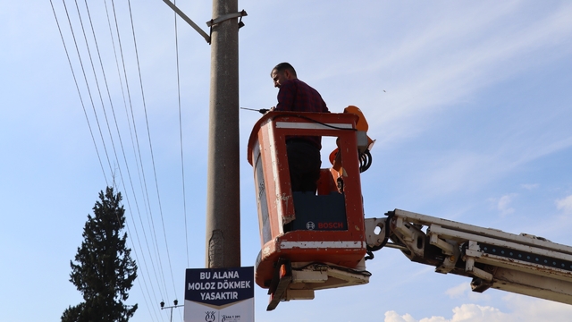Nazilli Belediyesi'nden kaçak moloz dökümüne karşı kararlı adım
