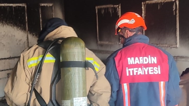 Mardin'de bir evde çıkan yangın söndürüldü