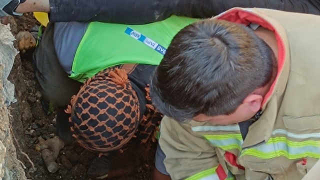 Hatay'da inşaat alanında göçük: 1 yaralı