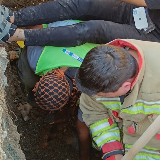 Hatay'da inşaat alanında göçük: 1 yaralı