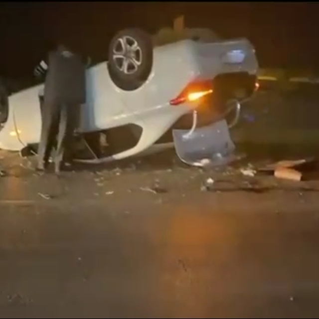 Konya'da otomobil devrildi, 3 kişi yaralandı