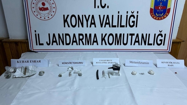 Konya'da jandarmadan uyuşturucu operasyonu: 1 tutuklama