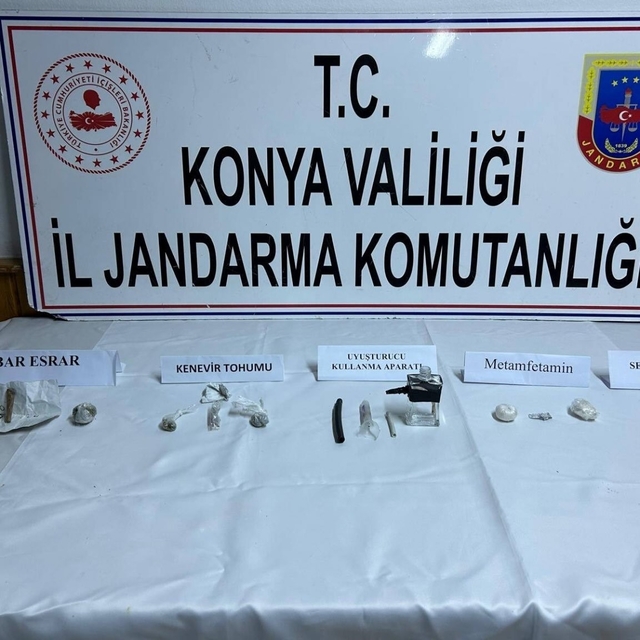 Konya'da jandarmadan uyuşturucu operasyonu: 1 tutuklama