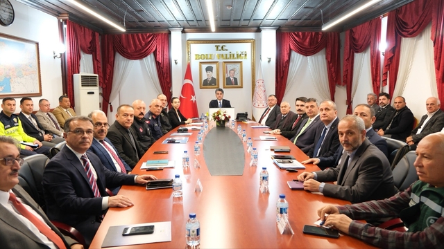 Bolu'da kış tedbirleri toplantısı yapıldı