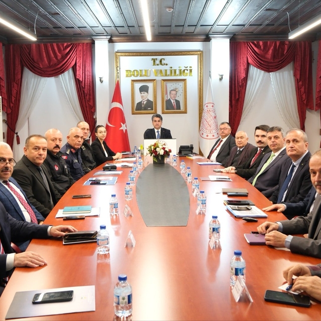 Bolu'da kış tedbirleri toplantısı yapıldı