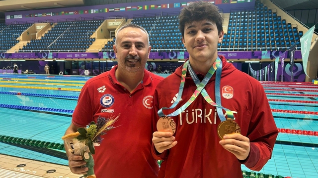 Denizlili yüzücüden Riyad'da tarihi başarı