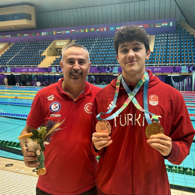 Denizlili yüzücüden Riyad'da tarihi başarı