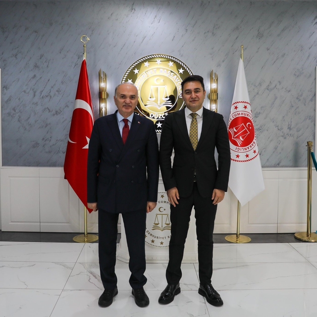 Başkan Özlü, Başsavcı Emre ile bir araya geldi