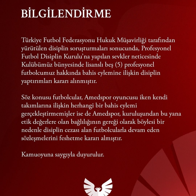 Amed Sportif Faaliyetler'de bahis soruşturmasına karışan 5 futbolcuyla yoll...