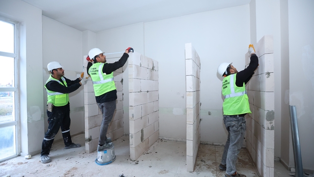 Yeşil Mahalle Sosyal Tesisleri'nde iyileştirme çalışması