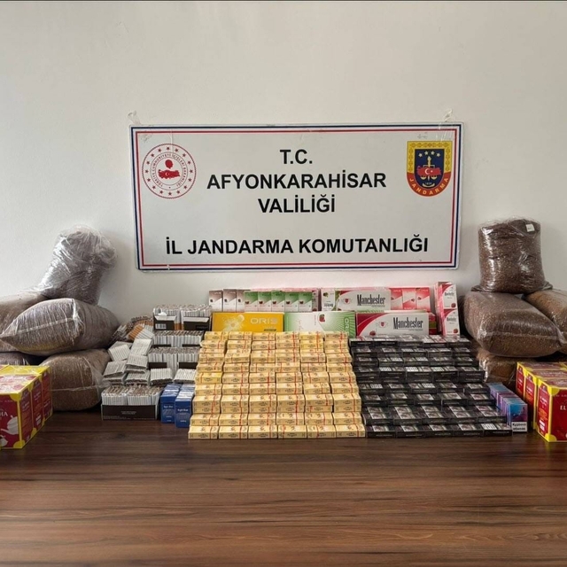 Jandarmadan kaçak sigara ve tütün operasyonu