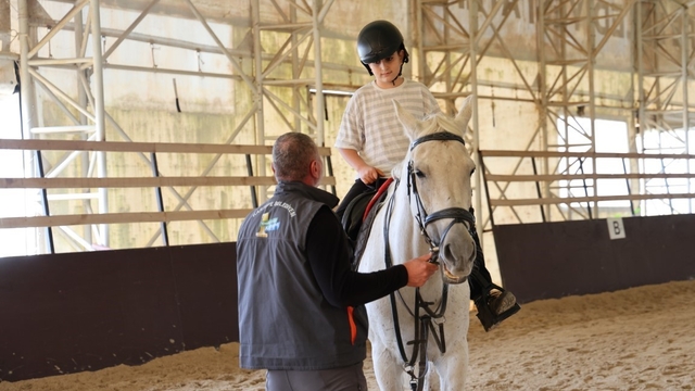 Minik biniciler tatilin keyfini böyle çıkardı