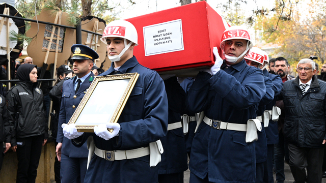 Şehit Hava Pilot Binbaşı Nihat İlgen'in cenazesi, Kayseri'de son yolculuğuna uğurlandı