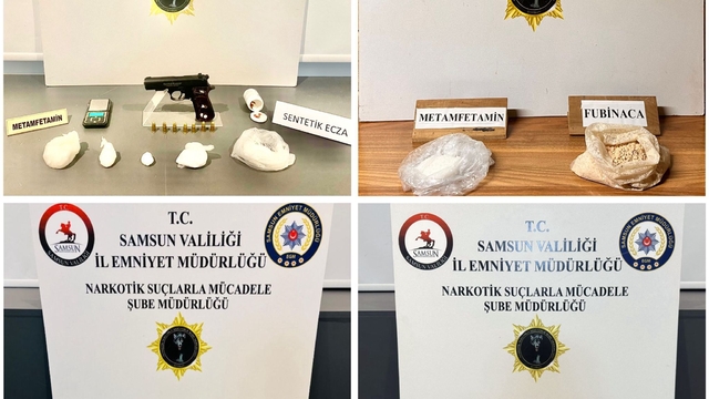 Samsun'da uyuşturucu operasyonunda 7 zanlı yakalandı