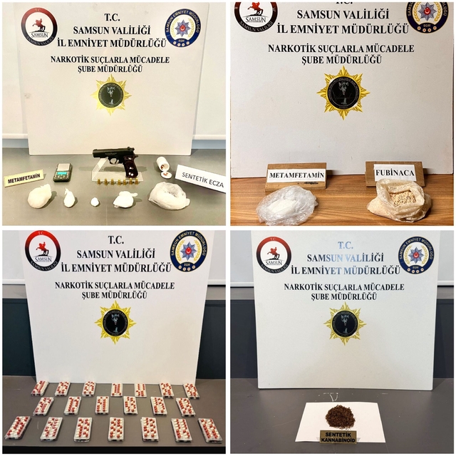 Samsun'da uyuşturucu operasyonunda 7 zanlı yakalandı