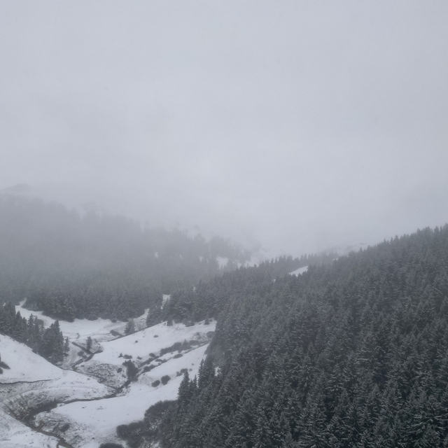 Giresun'da Kümbet Yaylası'na kar yağdı