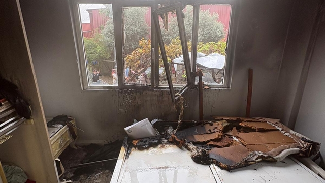 Dörtyol'da evde çıkan yangında 1 kişi dumandan etkilendi