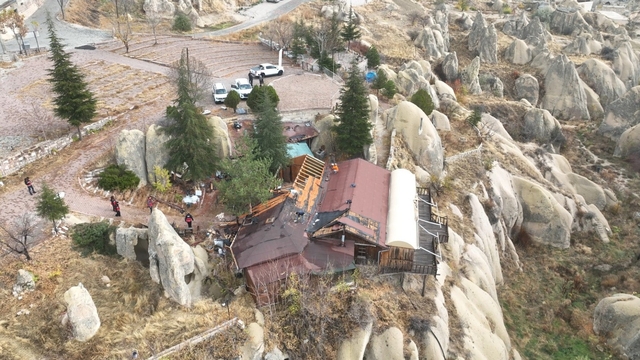 Kapadokya'da kaçak yapı için yıkım kararı