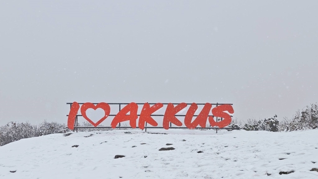 Ordu'nun yükseklerinde kar yağışı