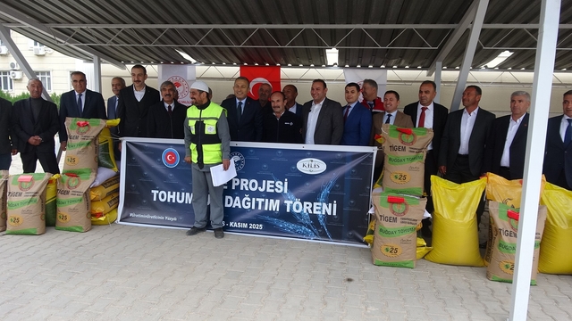 Kilis'te 737 ton sertifikalı tohum dağıtıldı