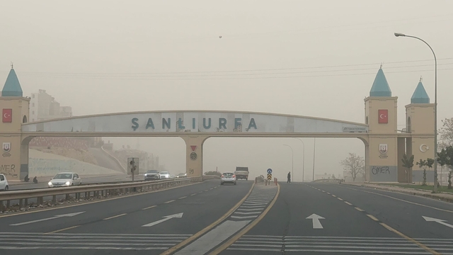 Şanlıurfa'da toz taşınımı