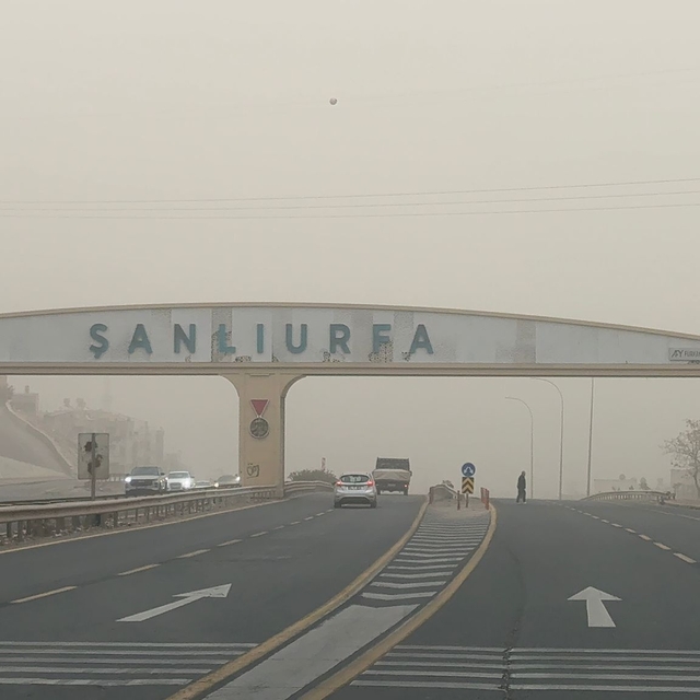 Şanlıurfa'da toz taşınımı
