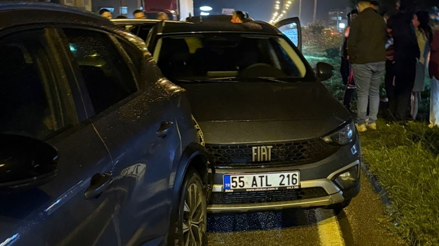Samsun'da zincirleme trafik kazasında 4 kişi yaralandı