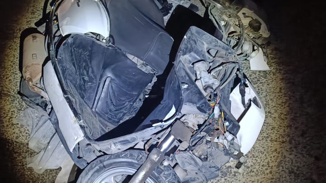 Edirne'de refüje çarpıp, devrilen motosikletin sürücüsü ağır yaralandı