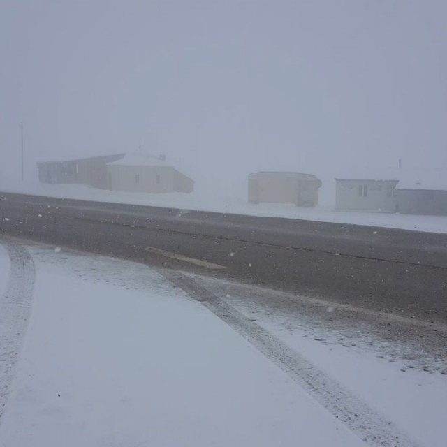 Kızıldağ'da kar etkili oldu
