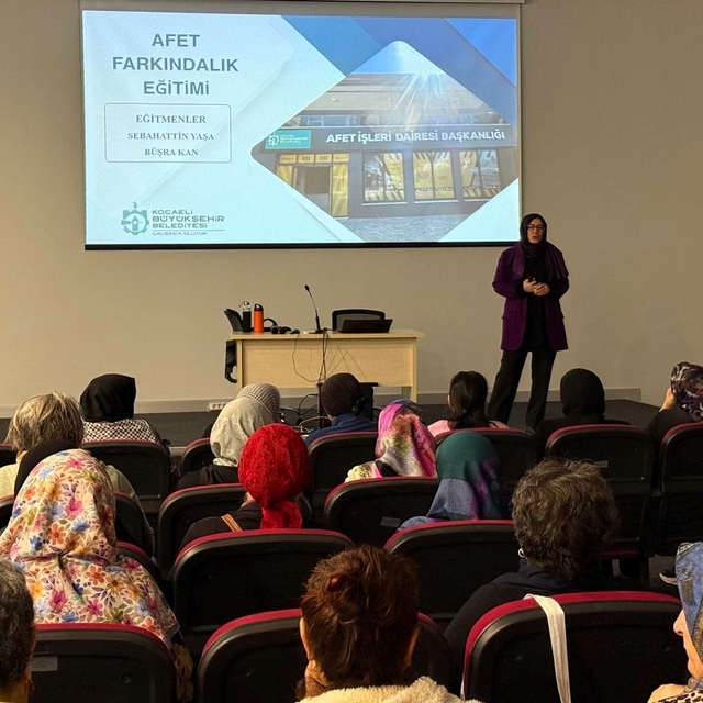 Kadınlara afet bilinci eğitimi