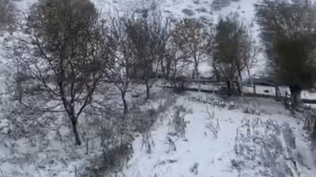 Adana'nın yüksek kesimlerine kar yağdı