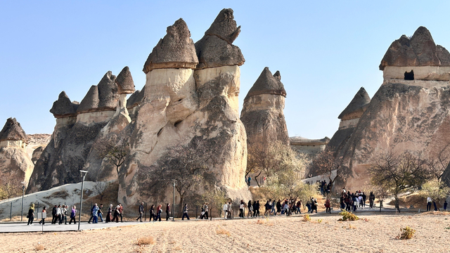 Ara tatilde öğrenciler ve ailelerinin rotası Kapadokya oldu