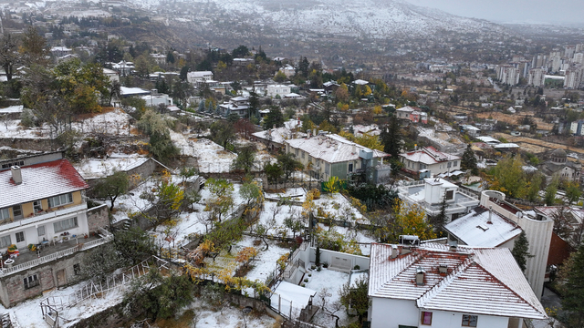 Kayseri'de kar yağışı etkili oldu