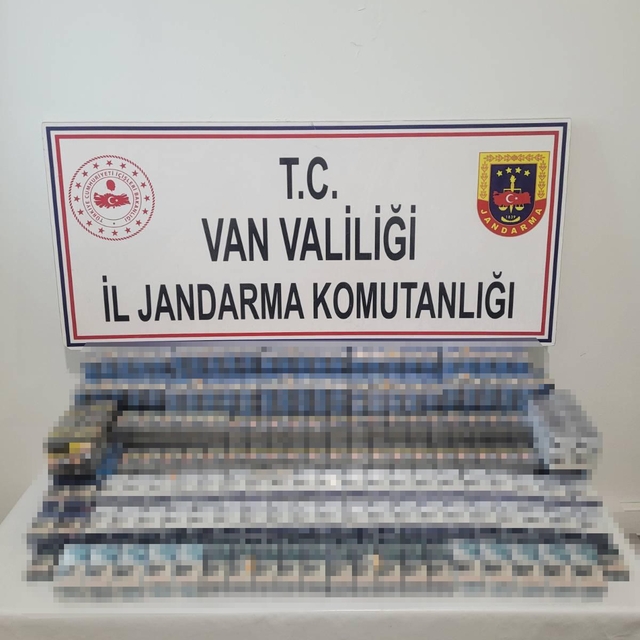 Van'da bin 314 paket kaçak sigara ele geçirildi