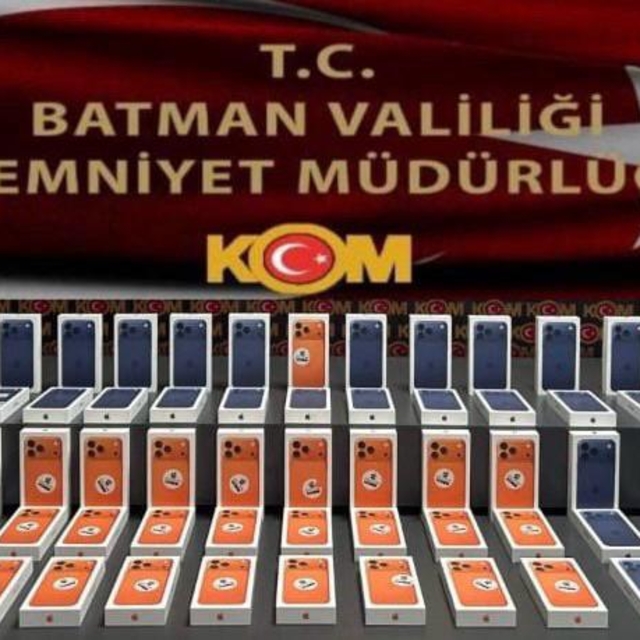 Batman'da gümrük kaçağı 55 cep telefonu ele geçirildi