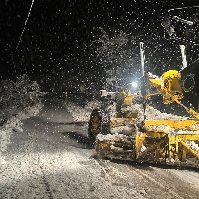 Kardan kapanan Ordu-Sivas kara yolu açıldı
