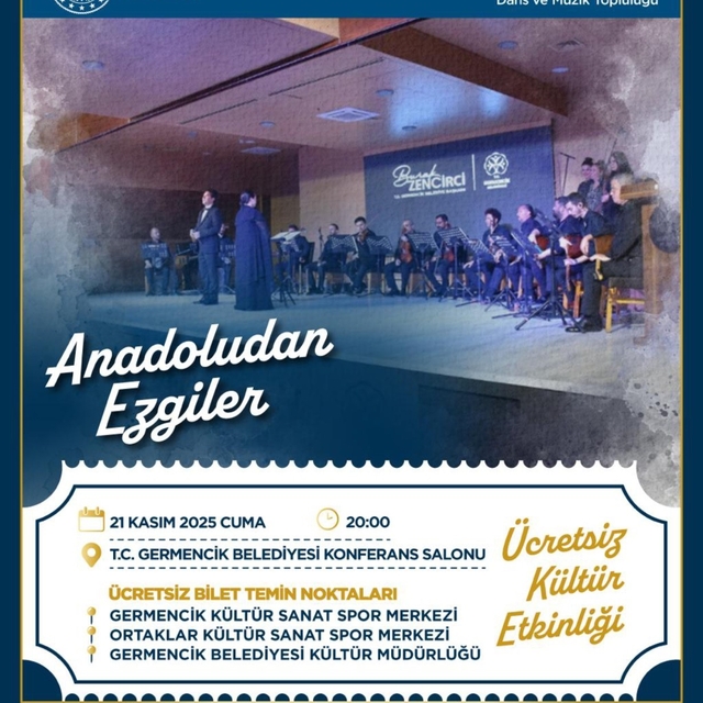 Germencik Belediyesi'nden "Anadolu'dan Ezgiler" gecesi