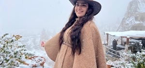 Kapadokya, beyaz örtüyle kaplandı