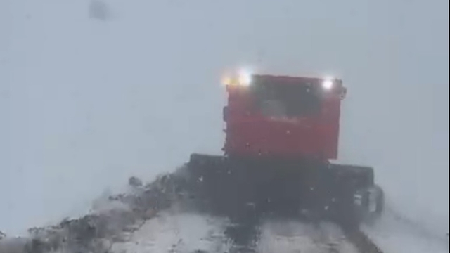 Karlıova'da kar yağışı