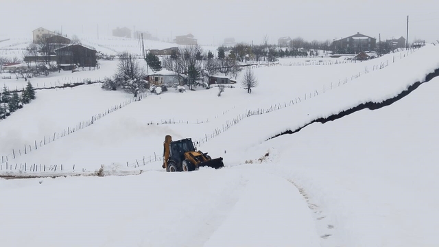 Ordu'da karla mücadele çalışmaları