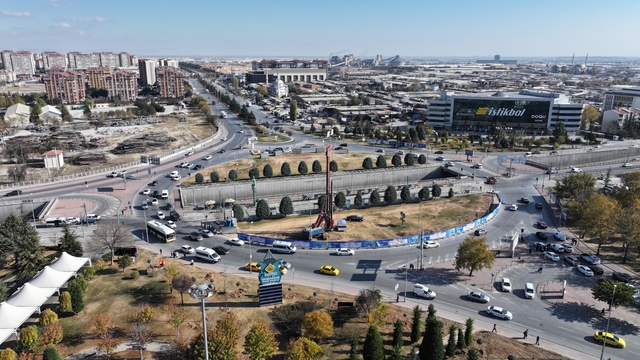 Konya'da Otogar Kavşağı'nda düzenleme çalışması başladı