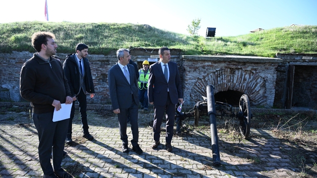Edirne'deki tarihi Kıyık Tabya'da restorasyon çalışmaları başladı