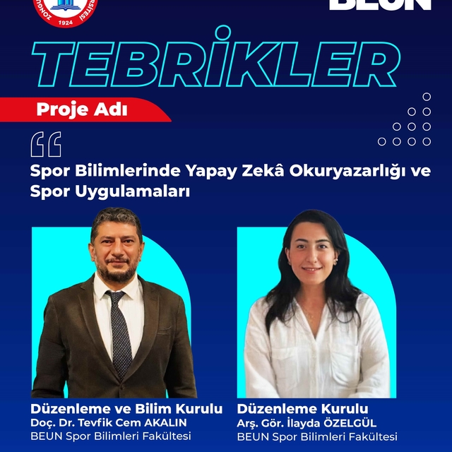 BEUN'lu akademisyenlerin yer aldığı projeye TÜBİTAK'tan destek